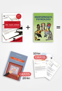 Spar 80 kr., når du køber Hit med jobbet, Kropsprogets Psykologi, 3 skabeloner og 2 e-bøger sammen